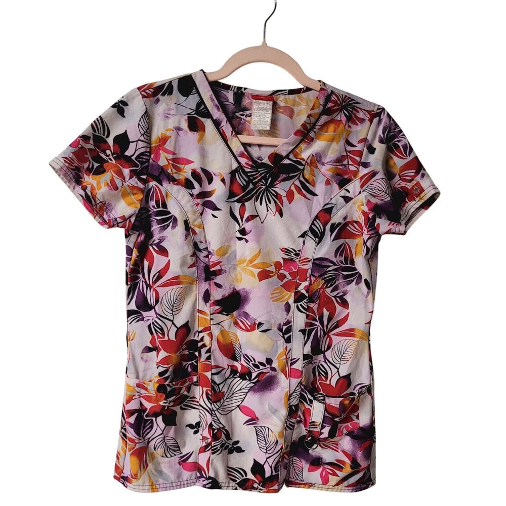 dickies floral nursing shirt s